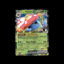 Pokemon TCG Erika's Vileplume ex 003/217 Ascended Heroes Double Rare NM - Image 1