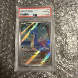Pokemon TCG Misty's Lapras AR SV9a Heat Wave Arena Japanese JPN Card 072/063 - Image 3