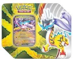 2024 Pokemon TCG Paradox Destinies Tin Raging Bolt (5 packs) Factory Sealed - Image 1