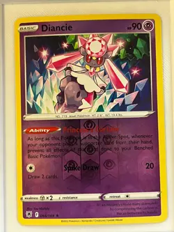 Diancie 068/189 Holo Rare Astral Radiance Pokemon Reverse Holo Near Mint - Image 1