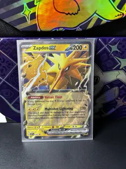 Pokemon TCG Zapdos EX Scarlet & Violet Holo Double Rare Card 145/165 - Image 1