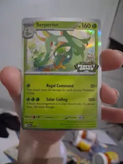 Serperior Staff Stamped Perfect Order Mint Pokemon Card - Image 1
