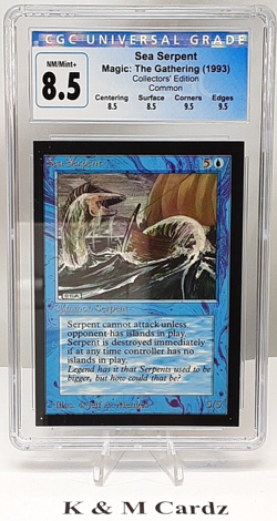 MTG - Collectors Edition - Sea Serpent - Graded - CGC 8.5 - Vintage - Image 1