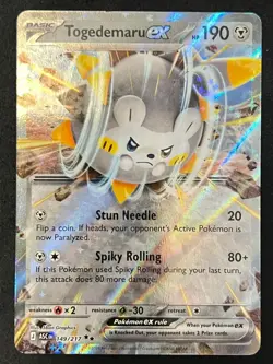 Pokemon TCG Togedemaru ex 149/217 Double Rare - Ascended Heroes - Pack Fresh ✅ - Image 1