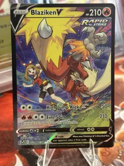 Blaziken V TG14/TG30 Holo Trainer Gallery Ultra Rare Silver Tempest Pokemon TCG - Image 1