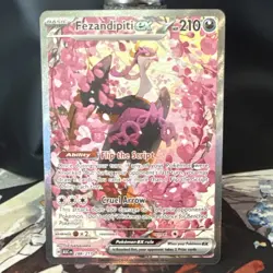 Pokemon Fezandipiti ex 288/217 Sv: Shrouded Fable SIR Full Art Holo 210 HP ENG - Image 2