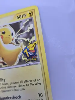 Pokemon Card - Pikachu 10th Anniversary Black Star Promo 012 Stamped - Image 4