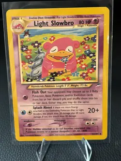 Pokemon Light Slowbro Neo Destiny Uncommon Stage 1 80 HP Unlimited Card 51/105 - Image 1