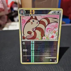 Furret Pokemon TCG Heartgold And Soulsilver Reverse Holo Rare Card #21/123 - Image 1
