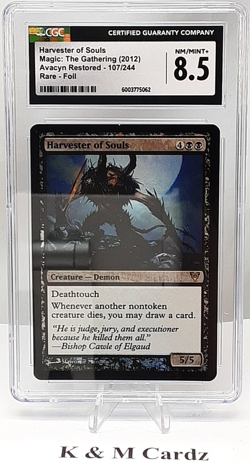 MTG - Avacyn Restored - Harvester of Souls - Foil - Graded - CGC 8.5 - Image 1