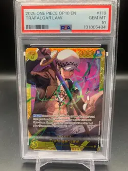 Trafalgar Law One Piece OP10-119 Card PSA 10 - Image 1