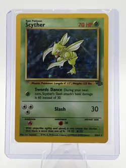 Pokemon TCG Scyther Jungle Holo Card 10/64 Trading Card - Image 2