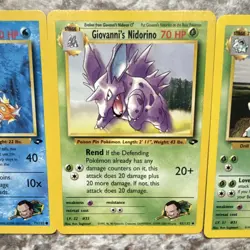 Pokemon TCG Gym Challenge 3 Card Lot - Giovanni's Magikarp, Nidorino, Nidoqueen - Image 3