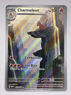 Pokemon TCG Charmeleon Scarlet Violet-151 Illustration Rare Card 169/165 - Image 3