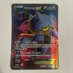 Toxicroak EX 102/106 XY Flashfire 2014 Full Art Holo Rare Pokemon Card TCG - Image 1