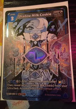 Cookie Run Braverse Shadow Milk Cookie Promo Card BS9-079 English Version - Image 2
