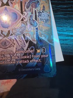Cookie Run Braverse Shadow Milk Cookie Promo Card BS9-079 English Version - Image 5