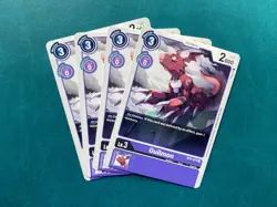 Guilmon BT5-071 Playset Battle of Omni Digimon Card Game x4 - Image 1