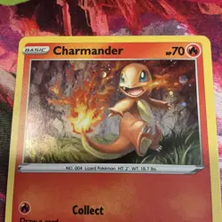 Charmander SWSH092 SWSH: Sword & Shield Promo Card Holo SWIRL LP - Image 2
