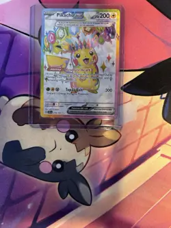 Pokemon TCG Pikachu EX Surging Sparks Ultra Rare Card 219/191 Scarlet & Violet - Image 1