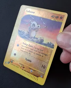 Pokemon card Cubone 72/147 Aquapolis Set Reverse Holo Foil GD / MP - Image 3