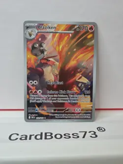 Pokemon TCG Blaziken Destined Rivals Illustration Card 192/182 - Image 2