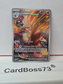 Pokemon TCG Blaziken Destined Rivals Illustration Card 192/182 - Image 3