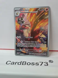 Pokemon TCG Blaziken Destined Rivals Illustration Card 192/182 - Image 4