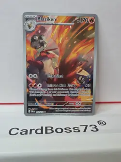 Pokemon TCG Blaziken Destined Rivals Illustration Card 192/182 - Image 5