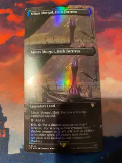 MTG Lord of the Rings Minas Morgul Dark Fortress Borderless Foil x 2 - Image 1