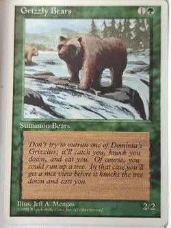 Grizzly Bears - 4th Edition Core Set - Magic the Gathering MTG Nice! - Image 1
