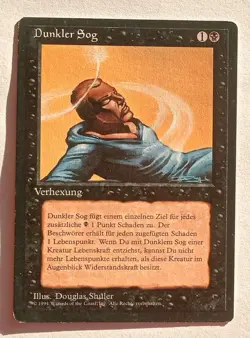 Magic MTG - Drain Life (German) - 3rd Revised Edition Limited FBB - LP - Image 1