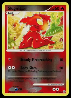 Pokemon Card - Slugma Great Encounters 83/106 Common Reverse Holo - Image 1