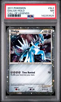 2011 POKEMON CALL OF LEGENDS #SL2 DIALGA-HOLO PSA 7 - Image 1