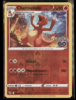Pokemon TCG Charmeleon 009/078 Reverse Holo - Image 1