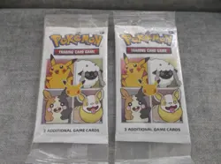 Lot 2 - New Sealed Pokemon Trading Card Game 3 Additional Game Cards Packages - Image 1