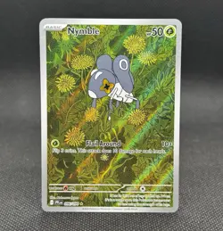 Nymble 096/094 Illustration Rare Pokemon TCG Phantasmal Flames Full Art Holo - Image 1