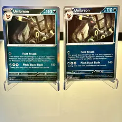 Umbreon Pokemon Prismatic Evolutions Holo 059/131 Pokeball Pattern + Holo Rare - Image 1