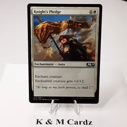 MTG - M19 - Knight's Pledge (019/280) - Image 1