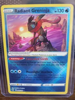 Pokemon TCG Radiant Greninja 046/189 SWSH10: Astral Radiance Radiant Rare NM - Image 1