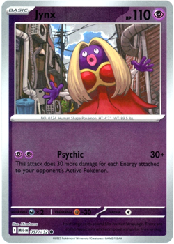 Jynx (Reverse Holo) 057/132 - Mega Evolution - Pokemon - NM/M English - Image 1
