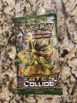 XY Fates Collide Sleeved Booster Pack New Factory Sealed Pokemon TCG Delphox 820650801136 - Image 1