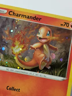 RARE SWIRL🔥 Charmander🔥Promo SWSH092 HOLO Rare Pokemon *Print Lines* - Image 4