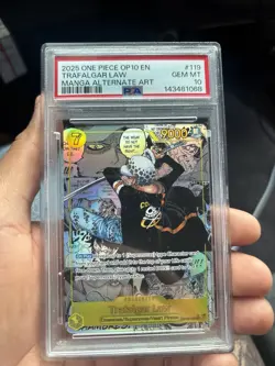 One Piece - Trafalgar Law OP10-119 Alt Art Manga - Royal Blood English - Image 1