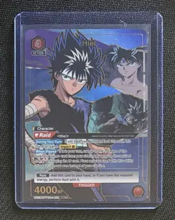 Bandai Union Arena Yu Yu Hakusho Hiei Alternate Art Super Rare YYH-1-083 - Image 1