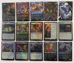 MTG TMNT 65 Card Lot-5 MYTHIC, 10 RARE, 20U, 30C) Donnie’s Bo The Ooze Foil P16 - Image 1