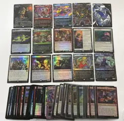 MTG TMNT 65 Card Lot-5 MYTHIC, 10 RARE, 20U, 30C) Donnie’s Bo The Ooze Foil P16 - Image 3