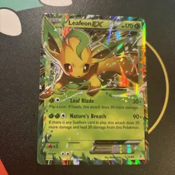 Pokemon TCG Leafeon EX Holo Rare Card 10/83 XY Generations LP - Image 1