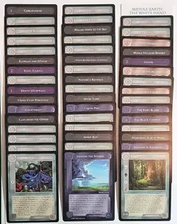 MIDDLE EARTH CCG MECCG THE WHITE HAND TWH EXPANSION COMPLETE SET 122 CARDS NM+ - Image 2