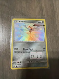 Pokemon Card Hidden Fates Shiny Vault Kartana SV33/SV94 Rare Shiny Holo - Image 1